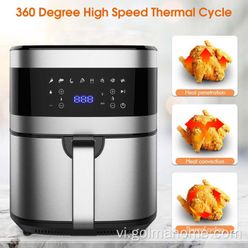 Trang chủ Sử dụng 1700 Watts Lò nướng điện nóng Nồi nóng LED Màn hình cảm ứng Lò nướng Air Fryer